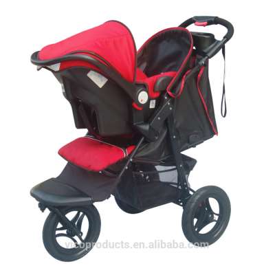 Comfortable pragmatic practical trend expedition driving jogger popular 2 in 1 new born pushchair three wheels baby jogger