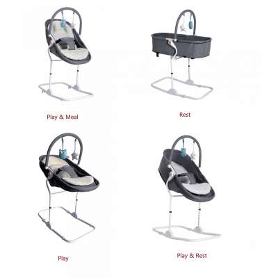 4 in 1 rock n play new upgrade innovation comfortable  high landscape seating feeding and sleeping new born baby rocking chair