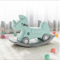 EN71 2in1 unicorn  baby toy plastic baby rocking horse